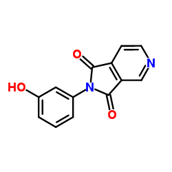 2-(3-Hydroxyphenyl)-1H-pyrrolo[3,4-c]pyridine-1,3(2H)-dione Structure