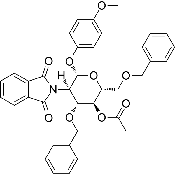 GlcNPhth[36Bn,4Ac]-β-MP Structure