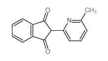 1H-Indene-1,3(2H)-dione,2-(6-methyl-2-pyridinyl)-结构式