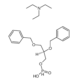triethylammonium 1,2-di-O-benzyl-sn-glyceryl hydrogenphosphonate Structure