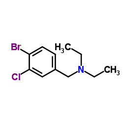 4-Bromo-3-chloro-N,N-diethylbenzylamine结构式