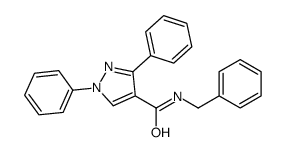 N-benzyl-1,3-diphenylpyrazole-4-carboxamide结构式