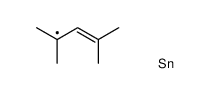 2,4-dimethylpent-3-en-2-yl(trimethyl)stannane结构式