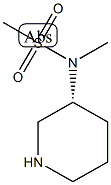 (R)-N-Methyl-N-(piperidin-3-yl)methanesulfonamide结构式