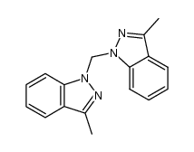 bis(3-methyl-1H-indazol-1-yl)methane Structure