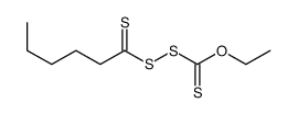 O-ethyl (hexanethioyldisulfanyl)methanethioate结构式