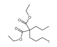 diethyl 2-(3-iodopropyl)-2-propylmalonate Structure