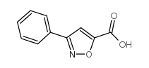 3-Phenylisoxazole-5-carboxylic acid structure