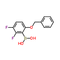 (6-(Benzyloxy)-2,3-difluorophenyl)boronic acid Structure