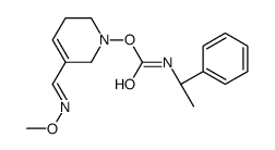 [5-[(E)-methoxyiminomethyl]-3,6-dihydro-2H-pyridin-1-yl] N-[(1S)-1-phenylethyl]carbamate结构式