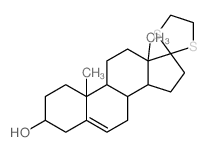 10,13-dimethylspiro[1,2,3,4,7,8,9,11,12,14,15,16-dodecahydrocyclopenta[a]phenanthrene-17,2'-1,3-dithiolane]-3-ol结构式