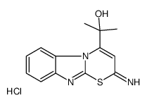 2-(2-imino-[1,3]thiazino[3,2-a]benzimidazol-4-yl)propan-2-ol,hydrochloride Structure