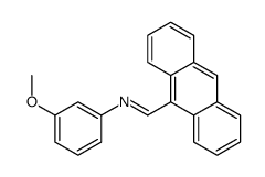 1-anthracen-9-yl-N-(3-methoxyphenyl)methanimine结构式