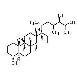 (4α,5α,23R,24S)-4,23-Dimethylergostane structure