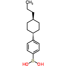 [4-(trans-4-Propylcyclohexyl)phenyl]boronic acid Structure