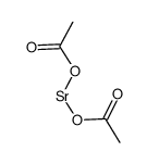 Strontium acetate hemihydrate Structure
