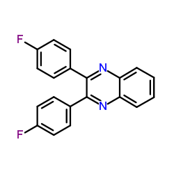 2,3-Bis(4-fluorophenyl)quinoxaline结构式