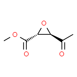 Oxiranecarboxylic acid, 3-acetyl-, methyl ester, trans- (9CI) Structure