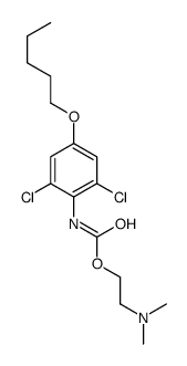 2-(dimethylamino)ethyl N-(2,6-dichloro-4-pentoxyphenyl)carbamate Structure