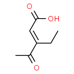 2-Pentenoic acid, 3-ethyl-4-oxo-, (E)- (9CI) structure