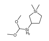 dimethoxymethyl-(1,1-dimethylsilolan-3-yl)silane结构式