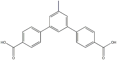 5'-methyl-[1,1':3',1''-terphenyl]-4,4''-dicarboxylic acid结构式