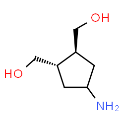 1,2-Cyclopentanedimethanol,4-amino-,[1S-(1alpha,2beta,4alpha)]-(9CI) Structure
