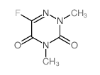 1,2,4-Triazine-3,5(2H,4H)-dione,6-fluoro-2,4-dimethyl-结构式