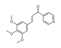 1-pyridin-4-yl-3-(3,4,5-trimethoxyphenyl)prop-2-en-1-one结构式