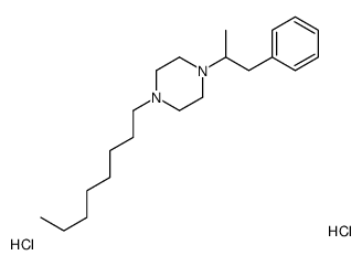 1-octyl-4-(1-phenylpropan-2-yl)piperazine,dihydrochloride Structure