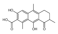 3,9-dihydroxy-1,7,10-trimethyl-8-oxo-6,7-dihydro-5H-anthracene-2-carboxylic acid结构式