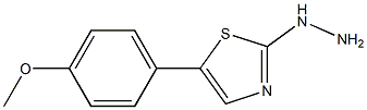 [5-(4-Methoxy-phenyl)-thiazol-2-yl]-hydrazine Structure