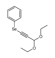 3,3-diethoxyprop-1-ynylselanylbenzene Structure