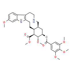 (20α)-18β-(3,4,5-Trimethoxybenzoyloxy)-11,17α-dimethoxy-3,4-secoyohimban-16β-carboxylic acid methyl ester结构式