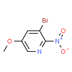 Pyridine, 3-bromo-5-methoxy-2-nitro-结构式