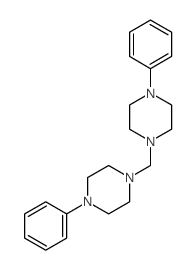 1-phenyl-4-[(4-phenylpiperazin-1-yl)methyl]piperazine Structure