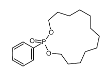 2-phenyl-1,3-dioxa-2λ5-phosphacyclopentadecane 2-oxide结构式