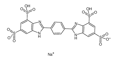 苯基二苯并咪唑四磺酸酯二钠结构式