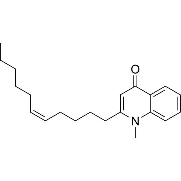 4(1H)-Quinolinone, 1-methyl-2-(5Z)-5-undecen-1-yl-结构式