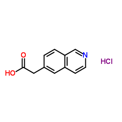 6-Isoquinolinylacetic acid hydrochloride (1:1)结构式