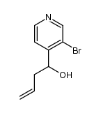 3-bromo-4-(1'-hydroxy-3'-butenyl)pyridine结构式