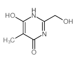 4(3H)-Pyrimidinone,6-hydroxy-2-(hydroxymethyl)-5-methyl- Structure