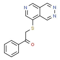 α-[(Pyrido[3,4-d]pyridazin-8-yl)thio]acetophenone结构式