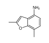 4-Benzofuranamine,2,7-dimethyl-结构式