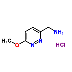 1-(6-Methoxy-3-pyridazinyl)methanamine hydrochloride (1:1) Structure