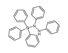 N,N'-diphenyl-N-triphenylsilanyl-hydrazine Structure