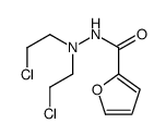 N',N'-Bis(2-chloroethyl)-2-furancarbohydrazide Structure