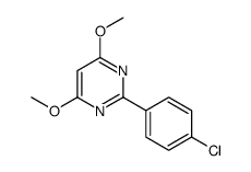 2-(4-chlorophenyl)-4,6-dimethoxypyrimidine Structure
