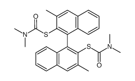Carbamothioic acid, dimethyl-, S,S-(3,3-dimethyl1,1-binaphthalene-2,2-diyl) ester Structure
