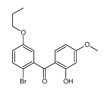 (2-BROMO-5-PROPOXYPHENYL)(2-HYDROXY-4-METHOXYPHENYL)METHANONE Structure